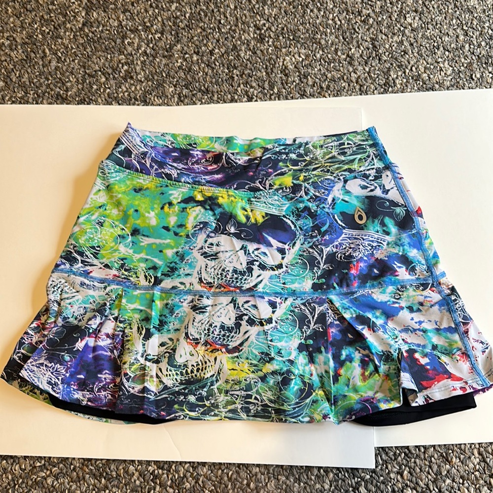 Dona Jo Tennis Skirt - JoJo Existence pattern - size 2